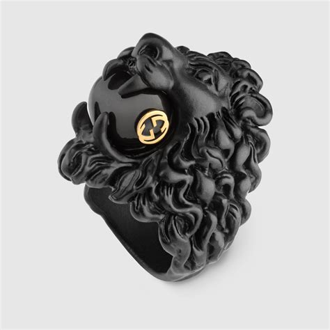 lion head ring gucci|gucci lion ring pearl.